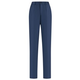 訂做職業直筒女西褲 設計腰側橡筋寶藍色西褲 女西褲供應商 50%polyester 50%羊毛 270克 WK5008 SKWT018 訂做職業直筒女西褲 設計腰側橡筋寶藍色西褲 女西褲供應商 50%polyester 50%羊毛 270克 WK5008 SKWT018